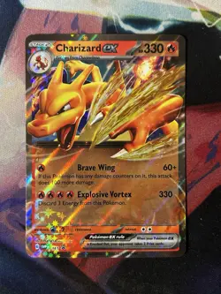 Pokemon TCG Charizard EX Promo Card 2024 SVP161 Black Star Near Mint Condition - Image 1
