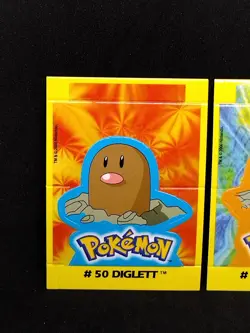 Diglet Dugtrio Pokemon 2000 Navarrete Buildable Card Kanto Edition Vintage - Image 2