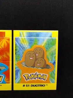 Diglet Dugtrio Pokemon 2000 Navarrete Buildable Card Kanto Edition Vintage - Image 3
