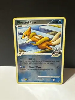 Pokemon TCG Floatzel GL 4/111 DPP Rising Rivals Reverse Holo Card EN-MP 2009 - Image 1