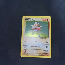 Pokemon TCG Hitmonchan Base Set Holo Unlimited Rare Card 7/102 Vintage Nm/lp - Image 4