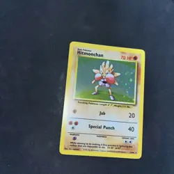 Pokemon TCG Hitmonchan Base Set Holo Unlimited Rare Card 7/102 Vintage Nm/lp - Image 5