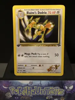 Pokemon Card Blaine's Dodrio 32/132 1st Edition Gym Challenge Near Mint - Image 1