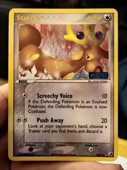 Pokemon Cards Ex Unseen Forces Mareep & Stantler & Smeargle Reverse Holo Stamped - Image 4
