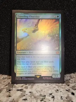 Final Fantasy MTG - Traveling Chocobo Mythic Foil (Near Mint) FFVII - Image 2