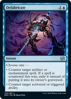 x1 Defabricate - The Brothers' War - NM - MTG - Image 1