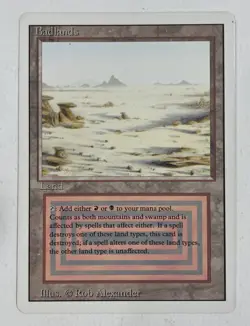 Badlands Revised LP Light Play MTG Magic The Gathering A - Image 1