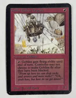 Goblin Balloon Brigade Alpha MP Moderate Play MTG Magic The Gathering C - Image 1