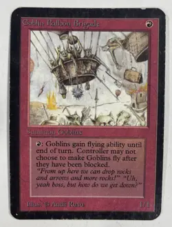 Goblin Balloon Brigade Alpha MP Moderate Play MTG Magic The Gathering A - Image 1