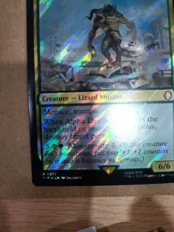 MTG Alpha Deathclaw Fallout 0619 Foil Rare - Image 2