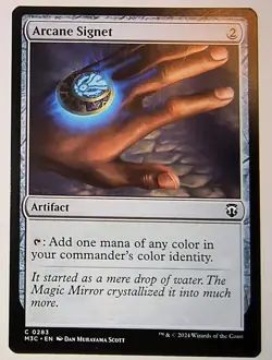 MTG: MAGIC, "ARCANE SIGNET" REGULAR FINISH, M3C, NM COMMON, #283 - Image 1