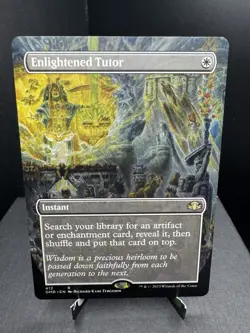 MTG Dominaria Remastered Enlightened Tutor Borderless Regular NM! - Image 1
