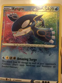 Pokemon TCG Kyogre Shining Fates 021/072 Holo Amazing Rare Near Mint To Mint - Image 2