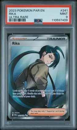 RIKA #241 PSA 9 • 2023 POKEMON PAR EN-PARADOX RIFT ULTRA RARE - Image 1