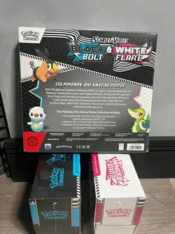 Pokemon TCG Black Bolt and White Flare ETB + Poster Collection - New & Sealed ✅ - Image 2