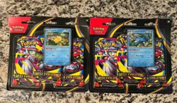 Pokemon TCG: Mega Evolution 3-Pack Blister Set of 2, Golduck And Psyduck - Image 1