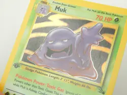 Pokemon TCG Fossil Set 1st Edition Muk 13/62 Holo - Image 2