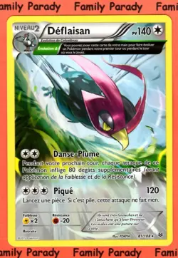 Deflaisan 140pv 81/108 XY Ciel Rugissant Carte Pokemon Rare neuve fr - Image 1