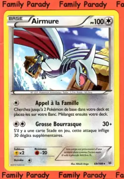 Airmure 100pv 69/108 XY Ciel Rugissant Carte Pokemon Rare neuve fr - Image 1