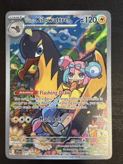 Pokemon TCG Ionos Kilowattrel 163/159 Journey Together Illustration Rare NM/M - Image 1