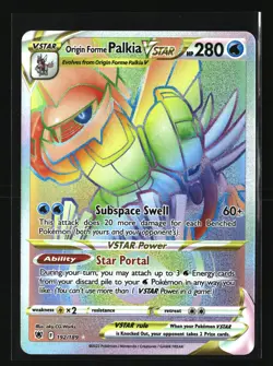 Pokemon ORIGIN FORME PALKIA VSTAR 192/189 Rainbow (Astral Radiance) NM/Near Mint - Image 1