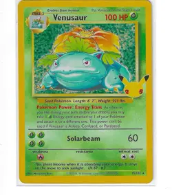 Venusaur Holo 15/102 Celebrations Classic Collection Pokemon 2021 NM - Image 1