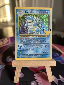 Pokemon TCG Blastoise Holo Celebrations Classic Collection - Image 1