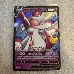 Dark Sylveon V SWSH134 Holographic Black Star Promo Pokemon TCG NM - Image 1