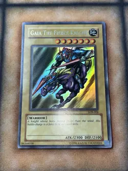 Yu-Gi-Oh! TCG Gaia The Fierce Knight LOB-006 Ultra Rare OG Unlimited Near Mint - Image 1