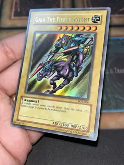 Yu-Gi-Oh! TCG Gaia The Fierce Knight LOB-006 Ultra Rare OG Unlimited Near Mint - Image 2