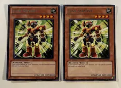2X Yu-Gi-Oh! - Extreme Victory Junk Servant 2011 EXVC-EN001 Rare 1st Edition MP - Image 1