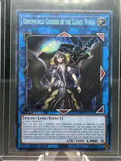 YuGiOh - UNDERWORLD GODDESS OF THE CLOSED WORLD RA02-EN045 Secret Rare - Image 2