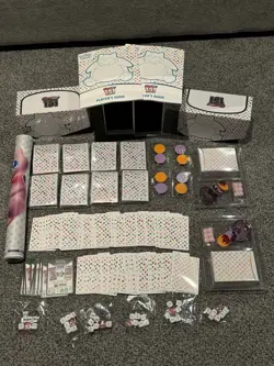 Pokemon 151 LOT EMPTY ETB Box Sleeves Dividers Dice Booklet Play Mat Card Box - Image 1