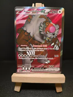 Pokemon TCG Bloodmoon Ursaluna EX 202/167 Twilight Masquerade Ultra Rare Card NM - Image 1