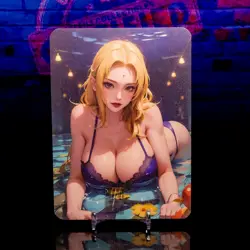 Tsunade Waifu Card A6 Oversized Premium Collectible Matte Board Spicy Naruto - Image 1