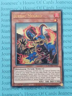 BLMM-EN016 Jurrac Megalo Ultra Rare Yu-Gi-Oh Card 1st Edition New - Image 1