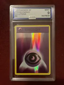 Pokemon TCG Evolutions Psychic Energy Reverse Holo Card AGS 9 - Image 1