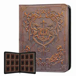 MeyAnlse 9 Pocket 3D TCG Trading Card Binder w/ 360 Pockets, Pokemon Card Binder - Image 1