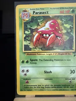 PARASECT - 55/130 Base Set 2 WotC MP - Regular Uncommon - Pokemon TCG Card - Image 2