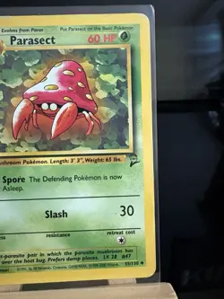 PARASECT - 55/130 Base Set 2 WotC MP - Regular Uncommon - Pokemon TCG Card - Image 3