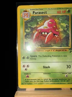 PARASECT - 55/130 Base Set 2 WotC MP - Regular Uncommon - Pokemon TCG Card - Image 5