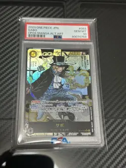 Sabo PSA10 Comic Parallel SR OP04 083 One Piece Card Kingdom of Deceit - Image 1
