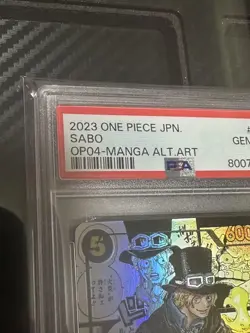 Sabo PSA10 Comic Parallel SR OP04 083 One Piece Card Kingdom of Deceit - Image 2