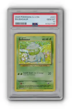 POKEMON Bulbasaur 001/034 Trading Card Game Classic Holo PSA 10 - Image 1