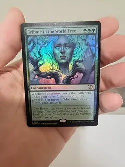MTG Tribute to the World Tree (Foil) March of the Machine (MOM) #211 - NM - Image 3