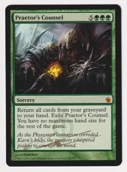 Signed Praetor's Counsel Proof Sketch LP Mirrodin Besieged Artist Daarken MTG AP - Image 2