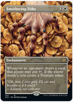 MTG Smothering Tithe BORDERLESS - 2x2/ 342 - - Image 1