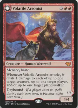 Volatile Arsonist M Innistrad: Crimson Vow 181 - LP MTG - Image 1