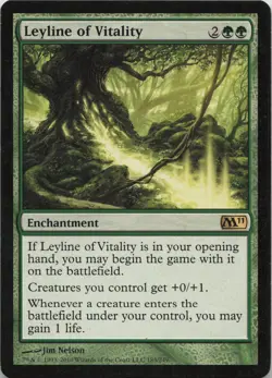 Leyline of Vitality R Magic 2011 (M11) 183 - LP MTG - Image 1