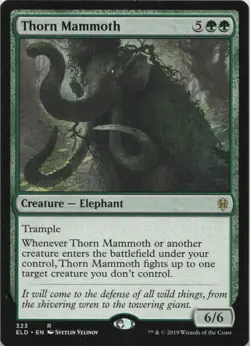 Thorn Mammoth R Throne of Eldraine 323 - LP MTG - Image 1